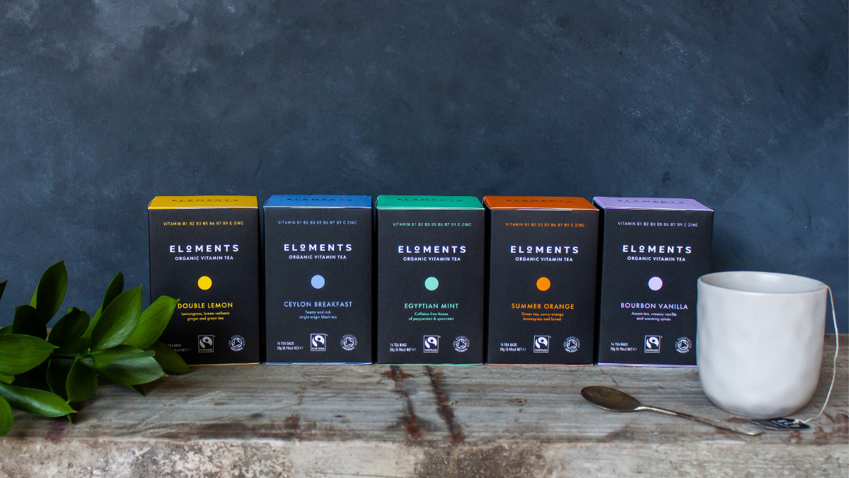 Relax and rejuvenate with the Eloments Vitamin Tea Range