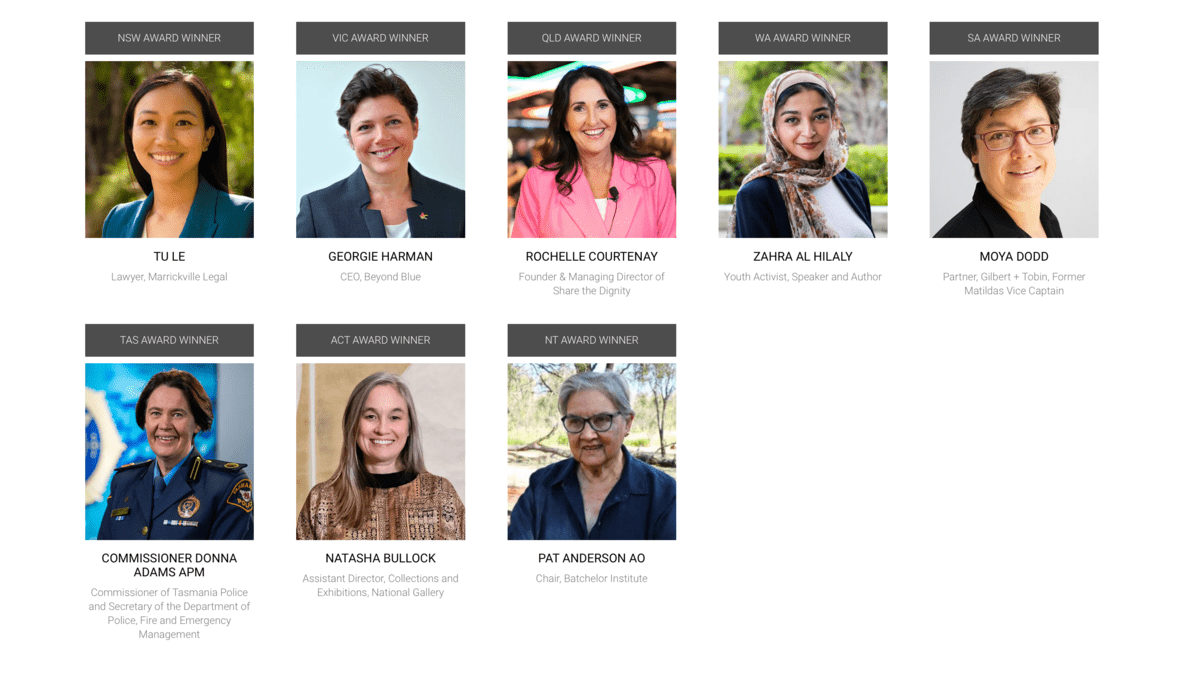 Celebrating women leaders: Meet the 2023 Australian awards recipients