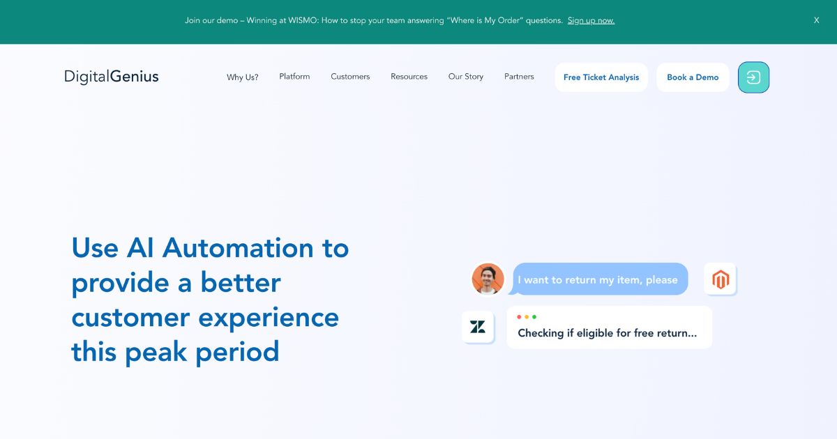 DigitalGenius: Revolutionize CX with AI automation