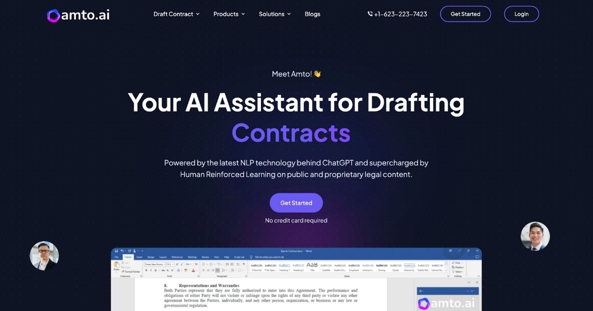 Amto: Revolutionizing contract drafting and communication for lawyers