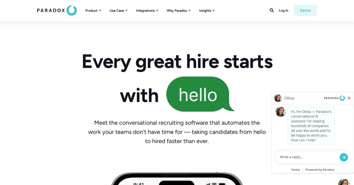 Paradox: Revolutionizing recruitment with conversational automation