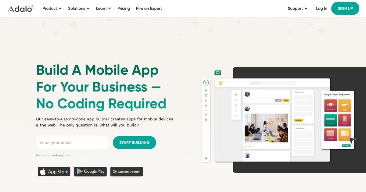 Adalo: Build, design, and publish your app without coding