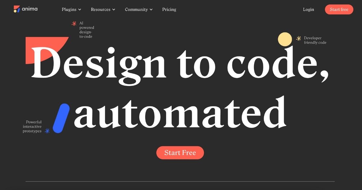 Anima: Design to development, faster and easier