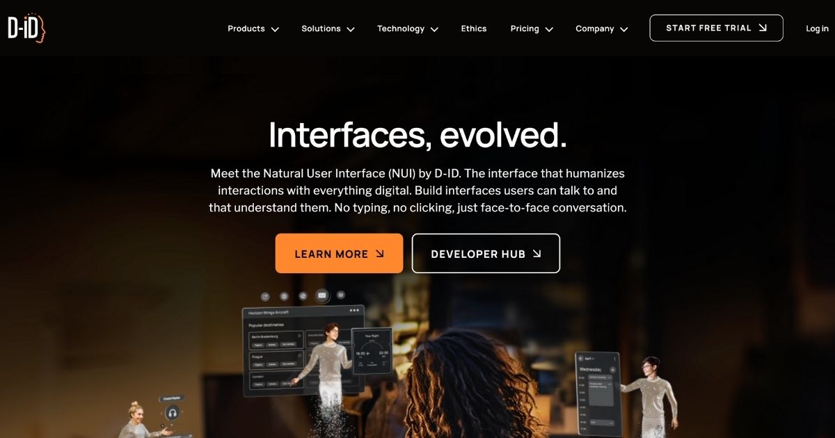 D-ID: Revolutionizing interfaces with conversational AI and NUI