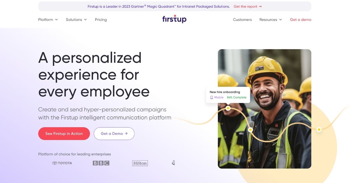 Firstup: Personalized communication for exceptional employee experiences