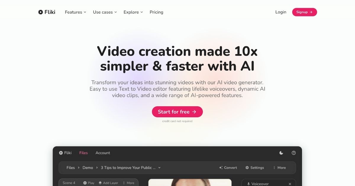 Fliki: Transform ideas into videos with AI magic