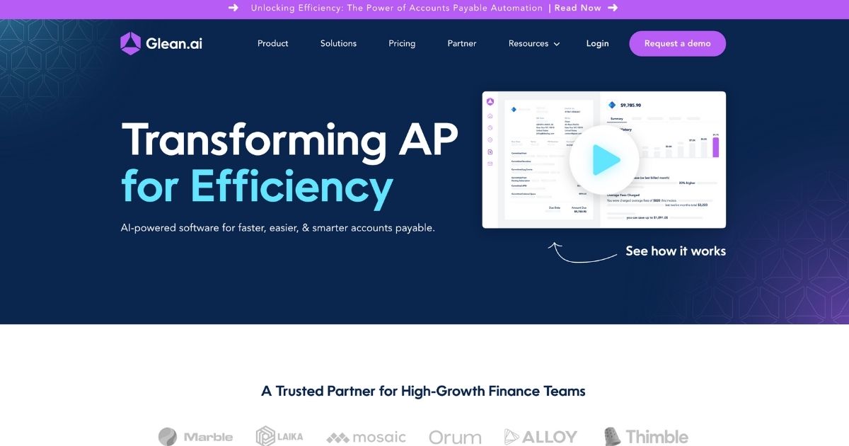 GleanAI: Transform accounts payable process with Ai