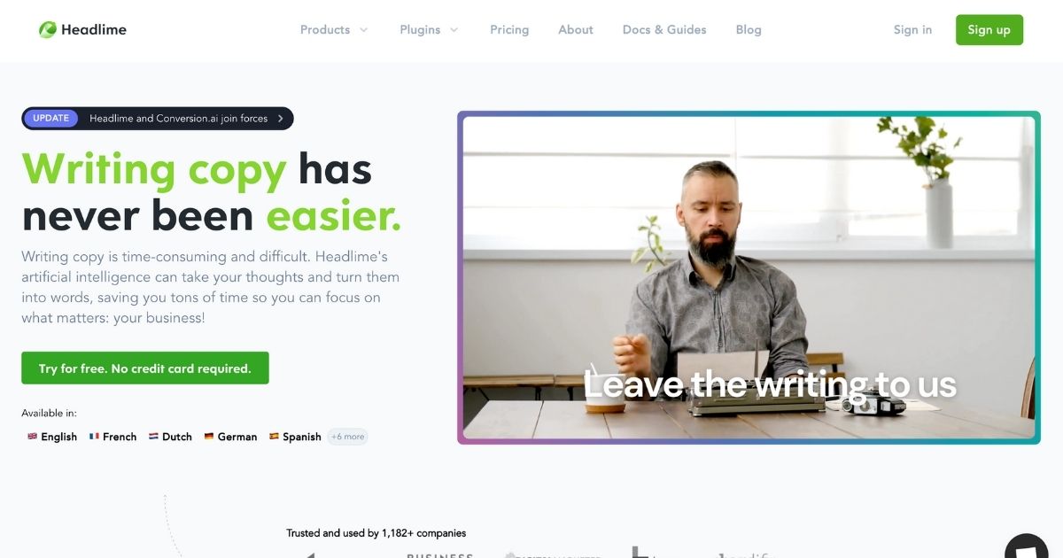 Headlime: AI-powered copywriting tool for your business