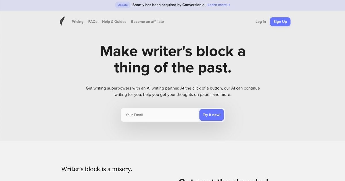 Shortly: Unlock your writing superpowers with AI partner