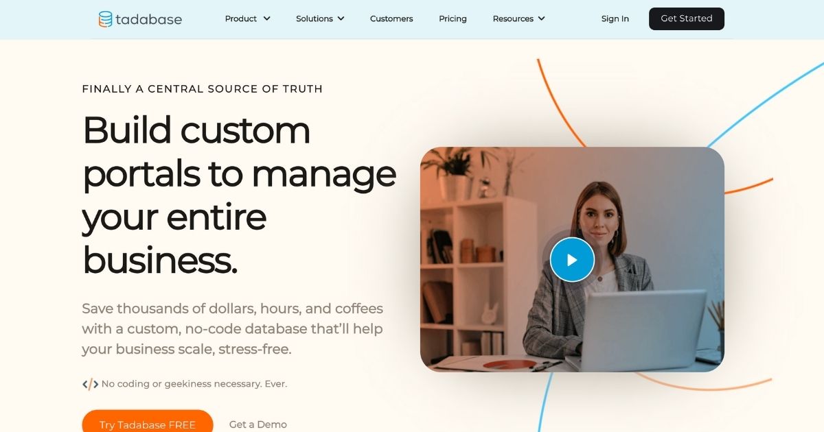 Tadabase: Build custom portals for your business