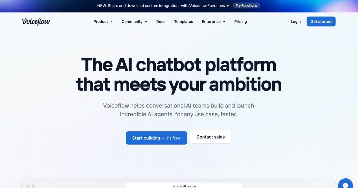 Voiceflow: Build powerful AI agents faster and easier