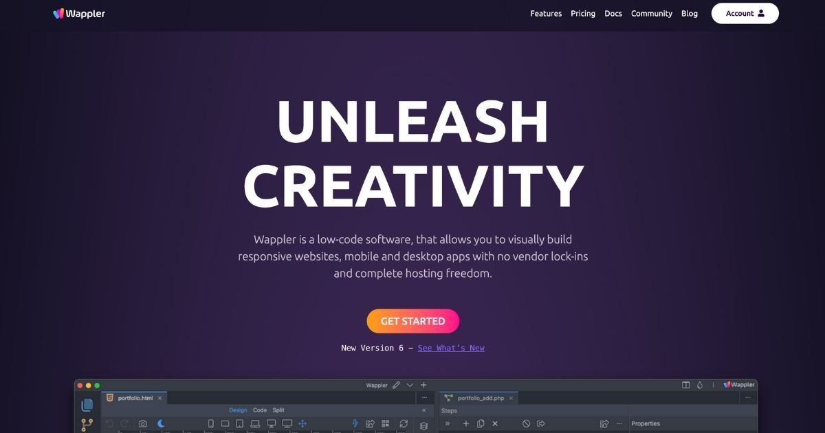 Wappler: Unleash your creativity with low-code website building