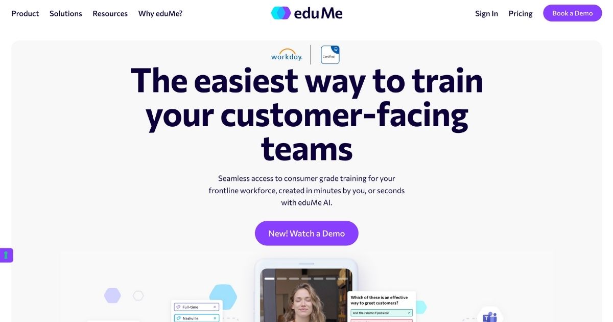 eduMe: Revolutionizing frontline workforce training
