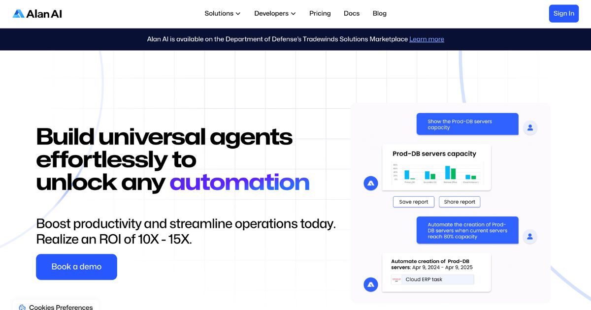 AlanAi: Unlock automation & boost productivity with Ai