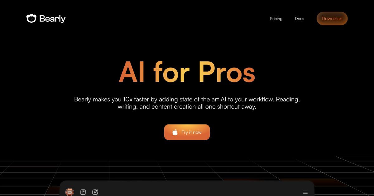 BearlyAi: Revolutionizing workflows with AI efficiency