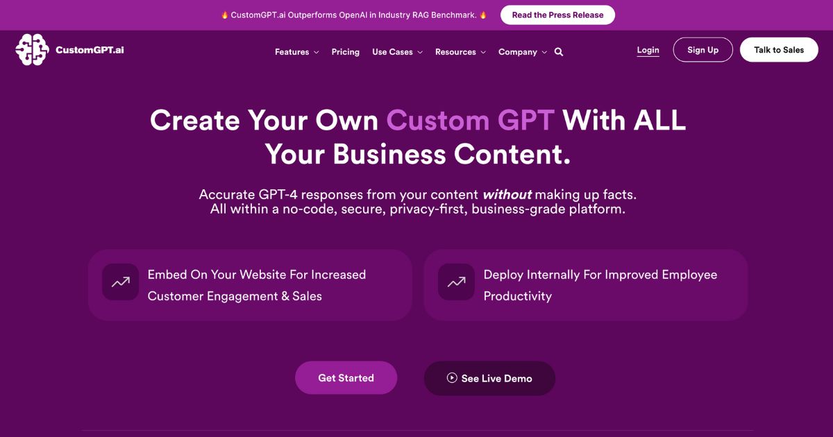 CustomGPT: Unlock business potential with customized Ai integration