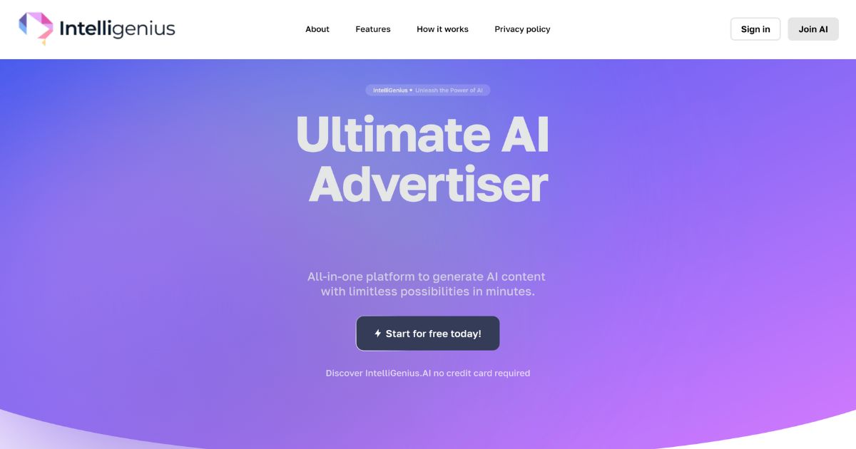 IntelliGenius: Unleash Ai power for limitless content creation