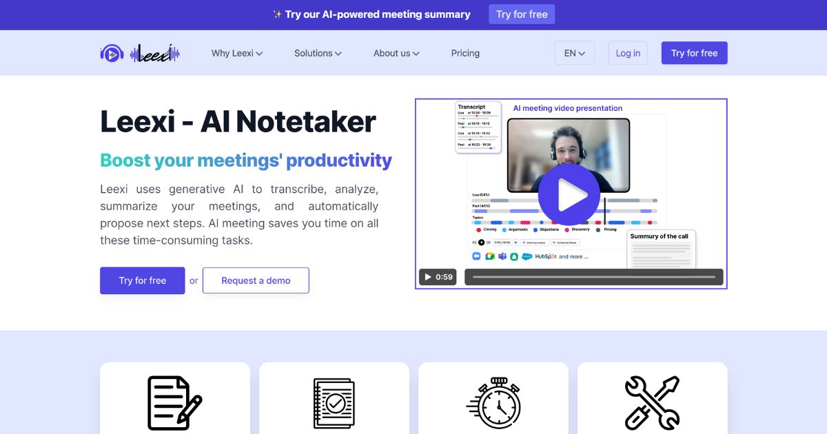 Leexi: Ai notetaker revolutionizing meeting productivity