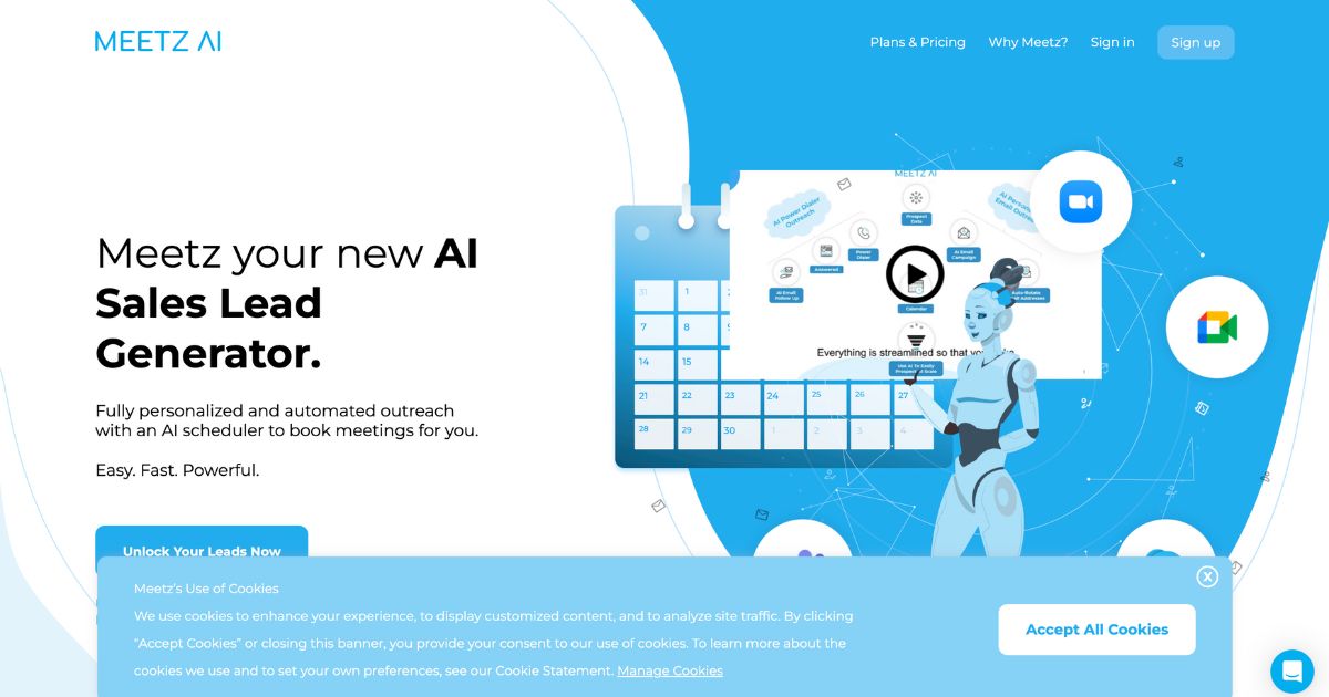 Meetz: Your Ai assistant for lead generation success