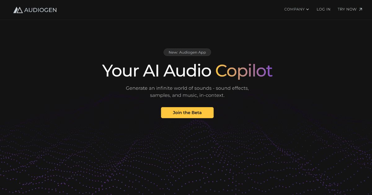 Audiogen: AI audio copilot