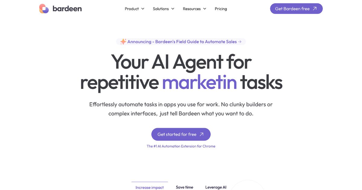 Bardeen: Automate sales with Ai