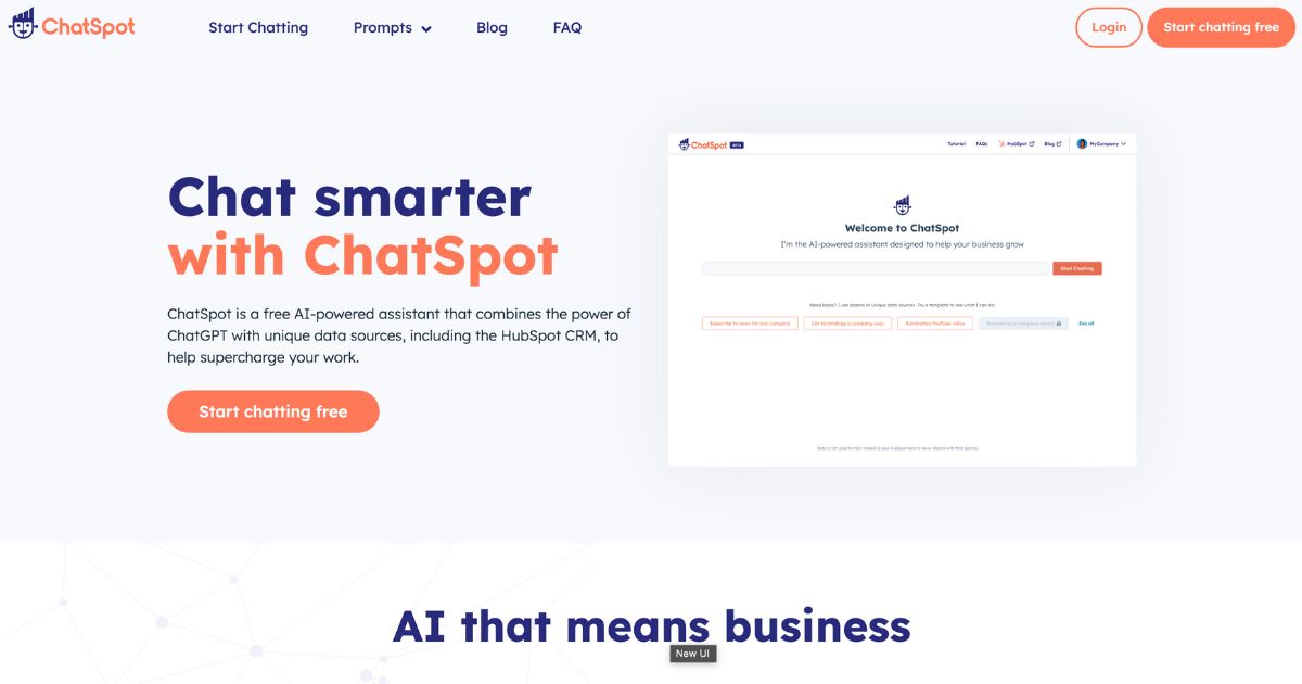 ChatSpot: Empowering your business with intelligent conversations