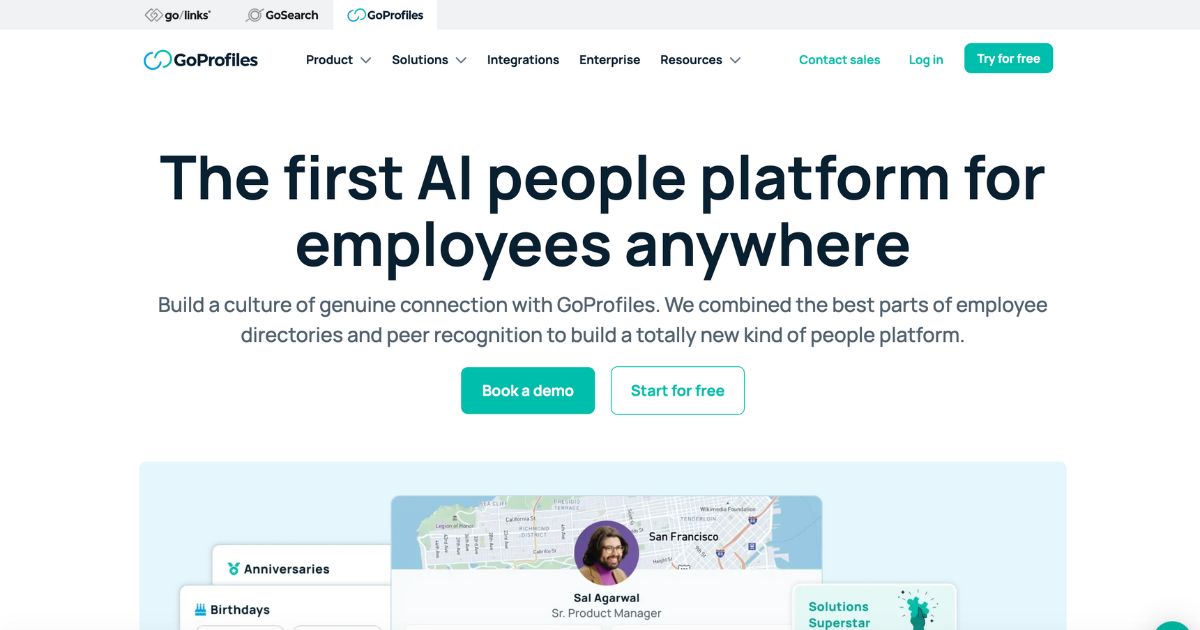 GoProfiles: Employee connections and engagement