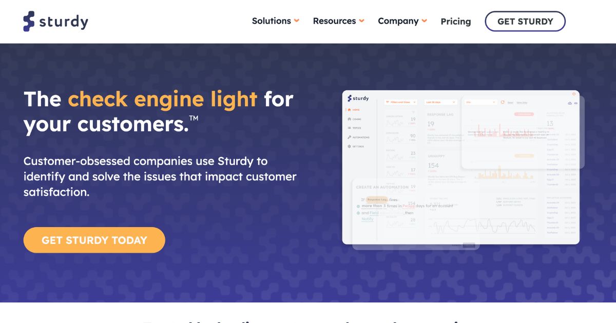 SturdyAI: Customer feedback solution simplified