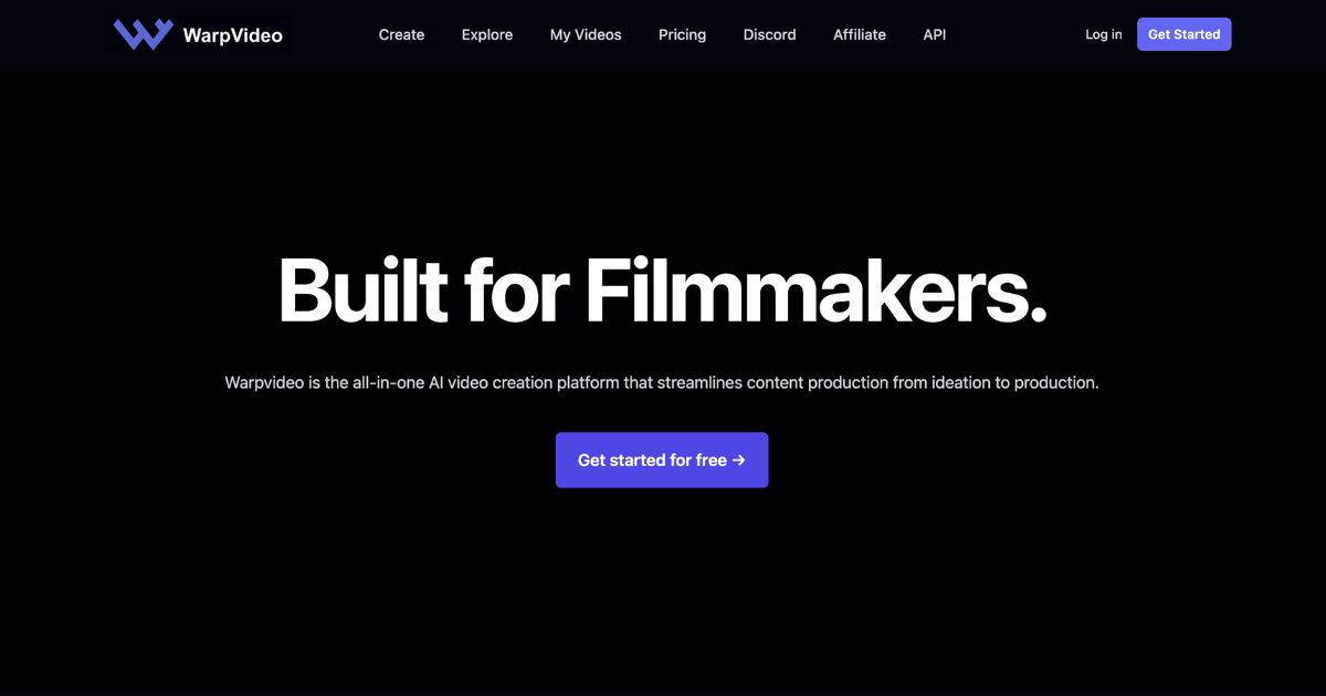 Warpvideo: AI video creation platform