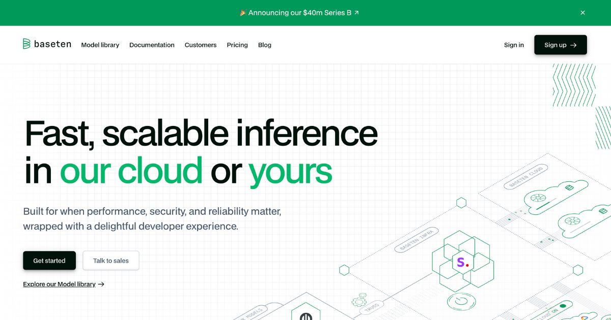 Baseten: AI model deployment and scaling