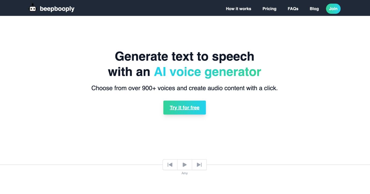 Beepbooply: Create AI-powered audio content with ease