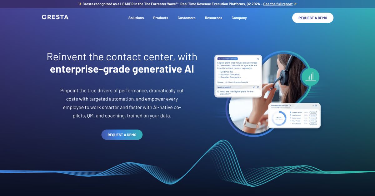 Cresta: Revolutionizing contact centers with AI