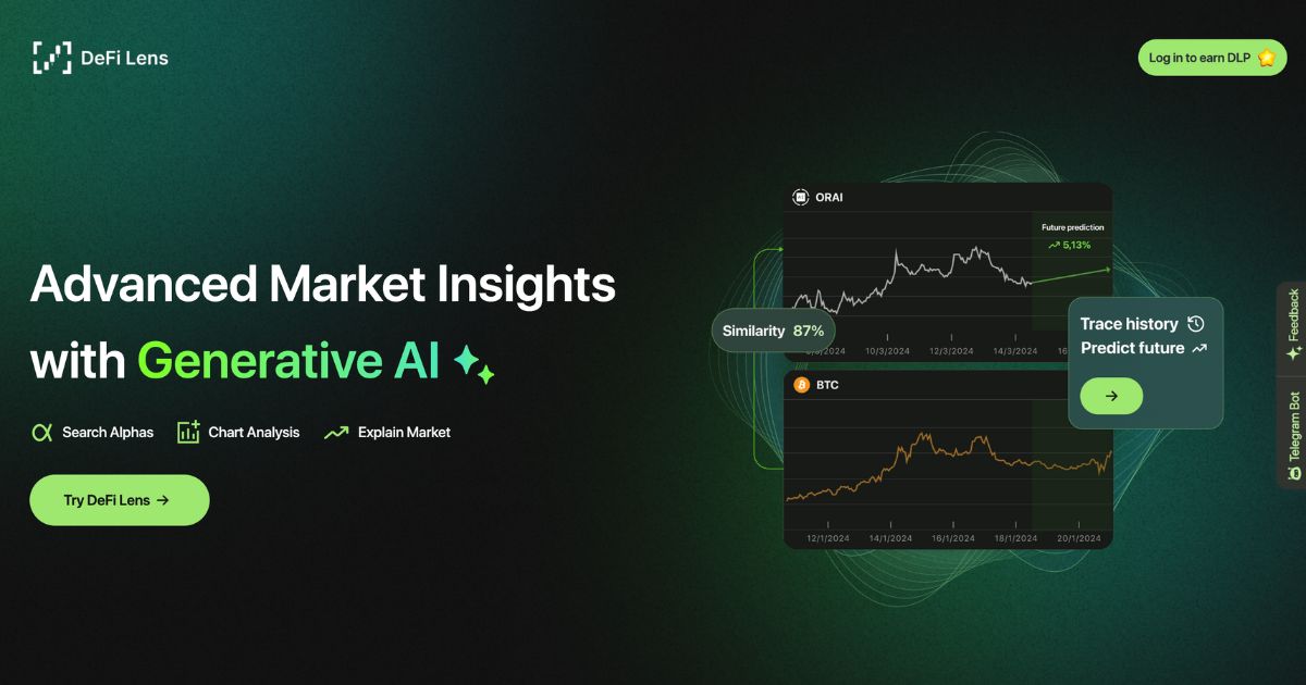 DeFi Lens: Advanced market insights with AI