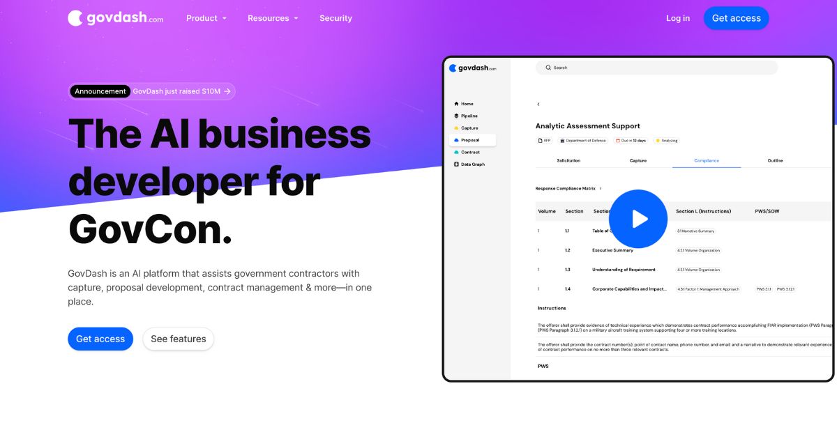 GovDash: AI business partner for winning contracts