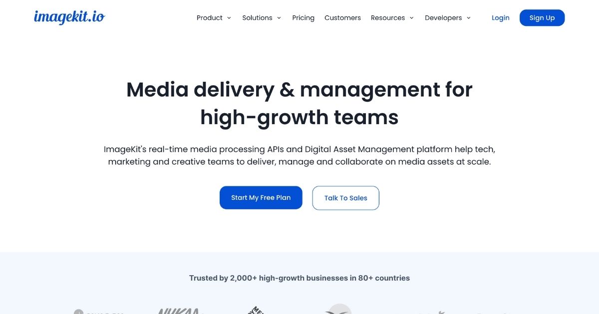 ImageKit: Media delivery & management for high-growth teams