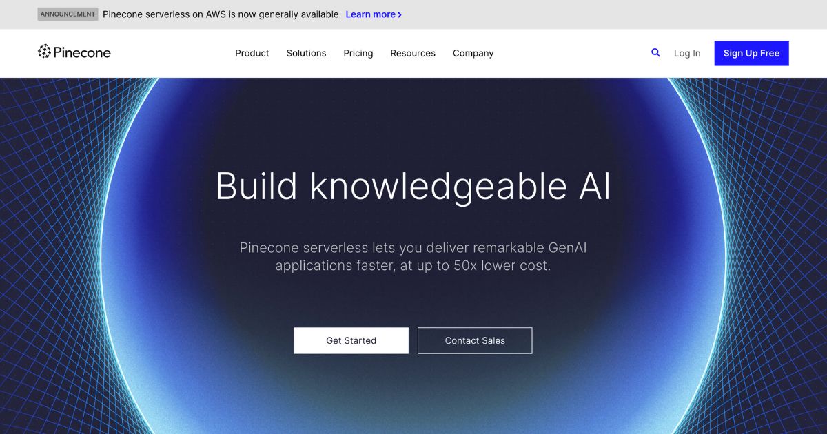 Pinecone: Transforming AI applications with serverless vector database