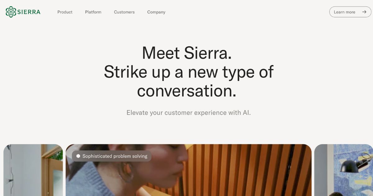 Sierra: Conversational AI for customer services