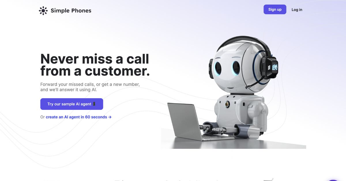 SimplePhones: Never miss a customer call