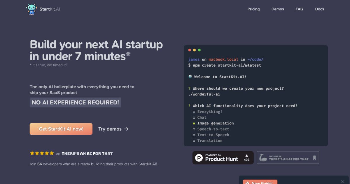 StartKit AI: Build your next startup in 7 minutes