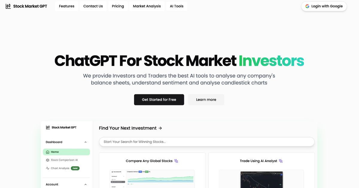 Stock Market GPT: AI tools for smart investment decisions