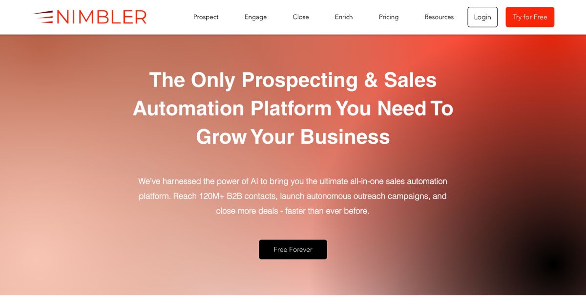Nimbler: AI-powered prospecting & sales automation platform