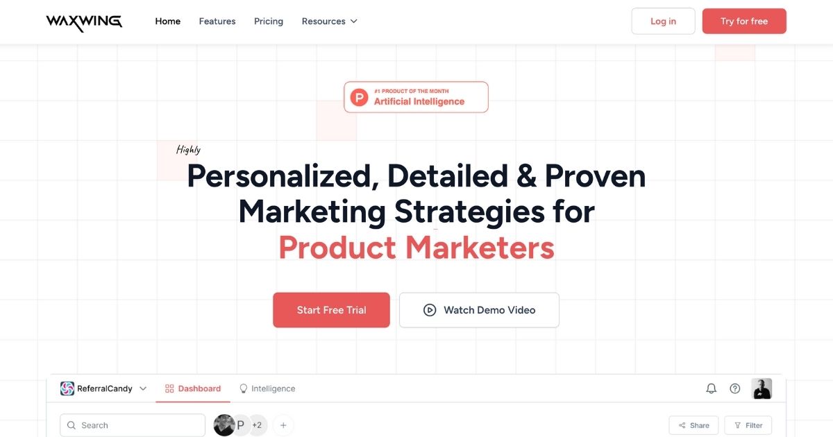 WaxWing: Personalized, detailed & proven marketing strategies with AI