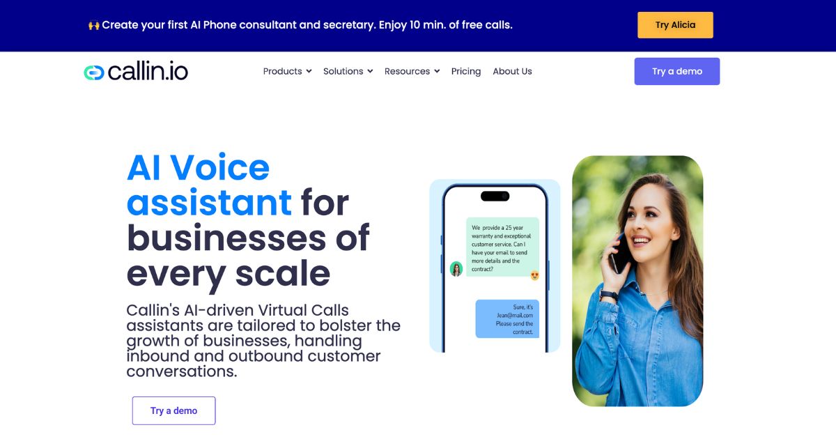 Callin: AI voice assistant for businesses
