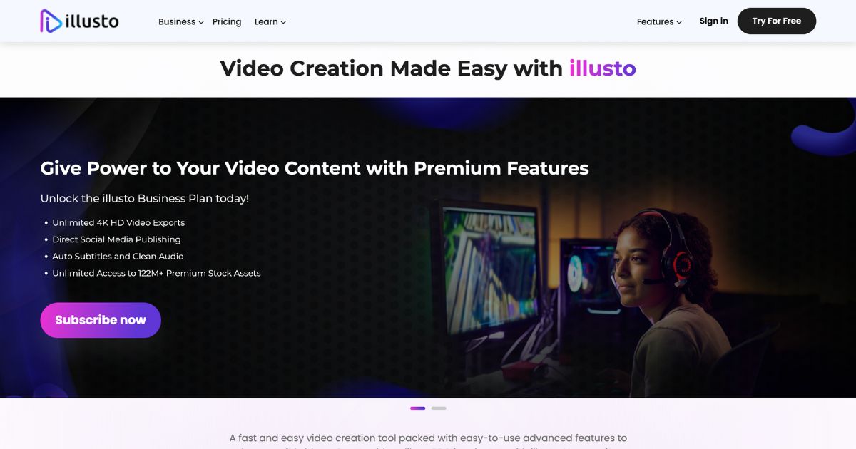 illusto: AI video creation tool