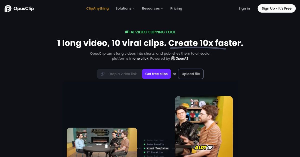 Opus: AI Video Clipping Tool