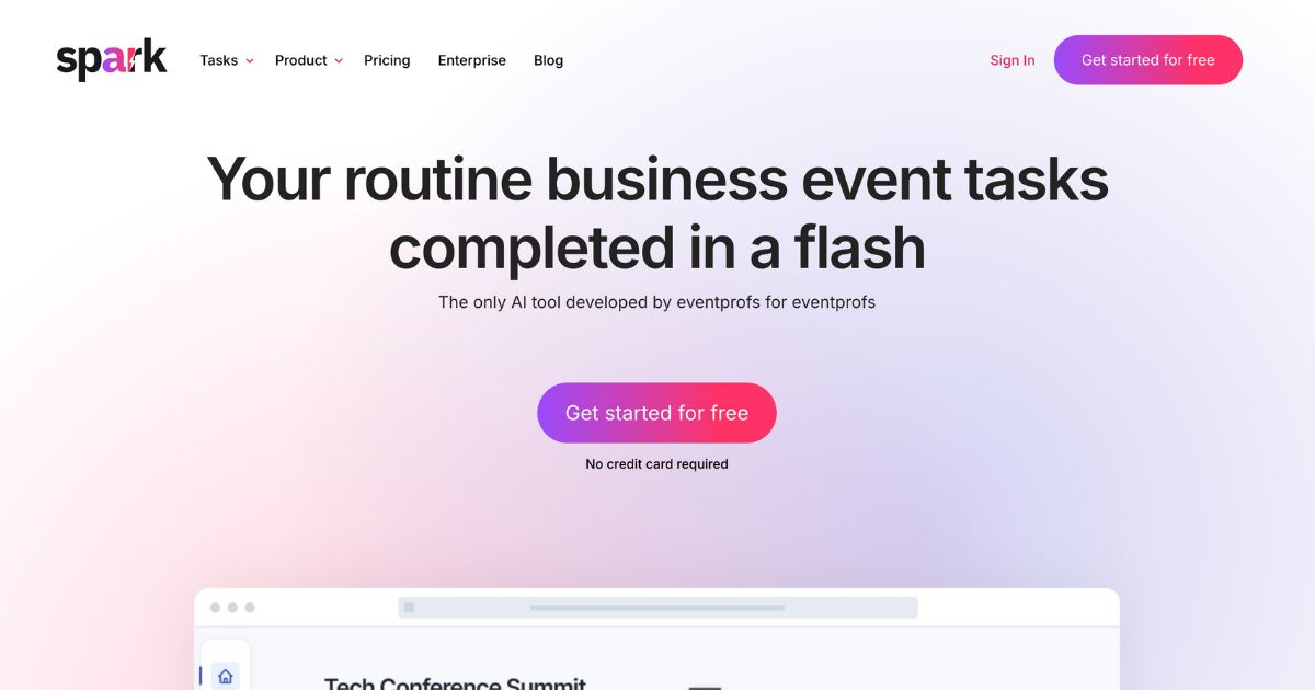 Spark: Business event management tool