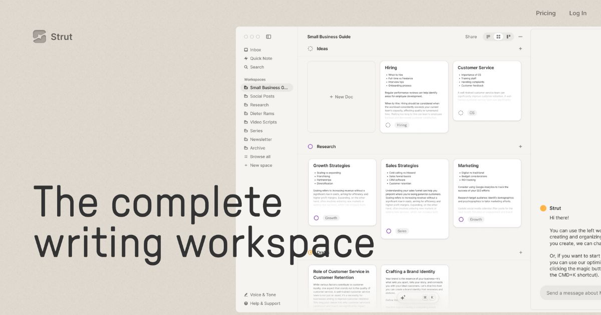Strut: Comprehensive business writing tool