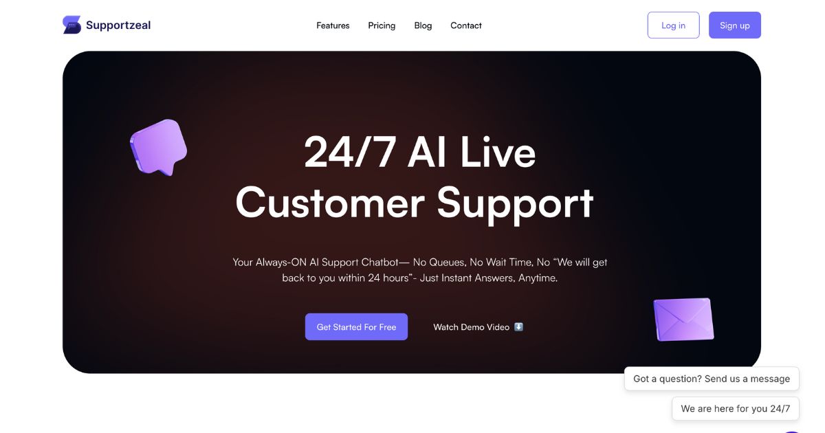 Supportzeal: AI customer support tool