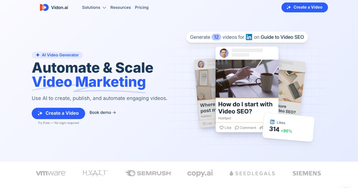 Vidon: Automate & scale video marketing