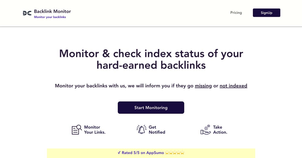 BacklinkMonitor: Backlink monitoring tool
